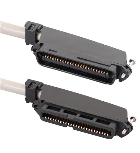 25-PAIR CABLE ASSEMBLY, F-M, 90deg, 25'