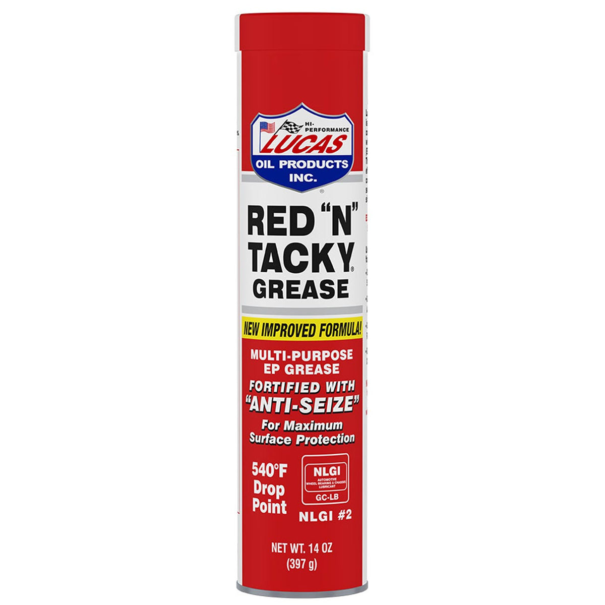 Lucas Oil Red N Tacky Grease - 14 Ounce Tube