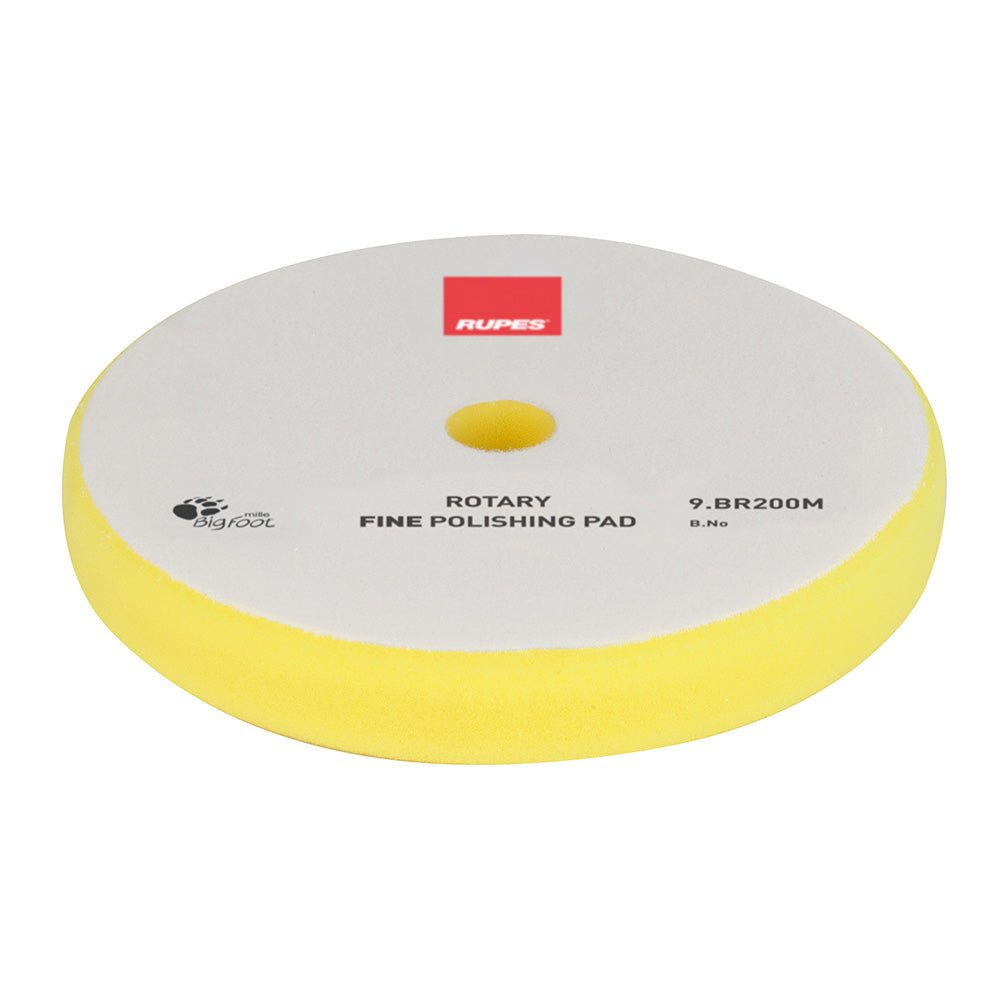 RUPES Rotary Fine Polishing Foam Pad 175/180mm - Yellow
