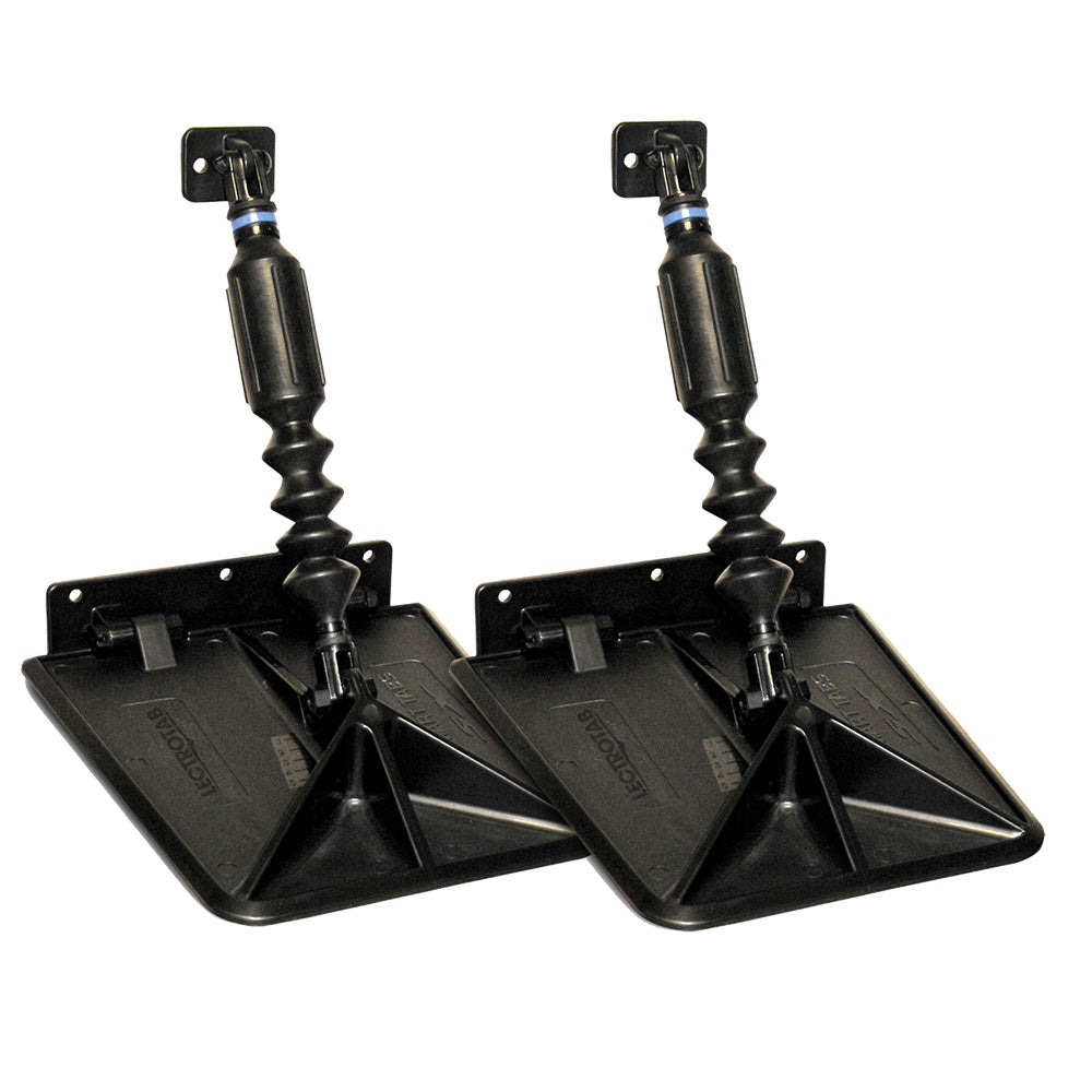Smart Tab SX Composite Trim Tabs by Lectrotab 9.5” x 10” f/15'-18‘ Boat w/60 - 135HP - Black