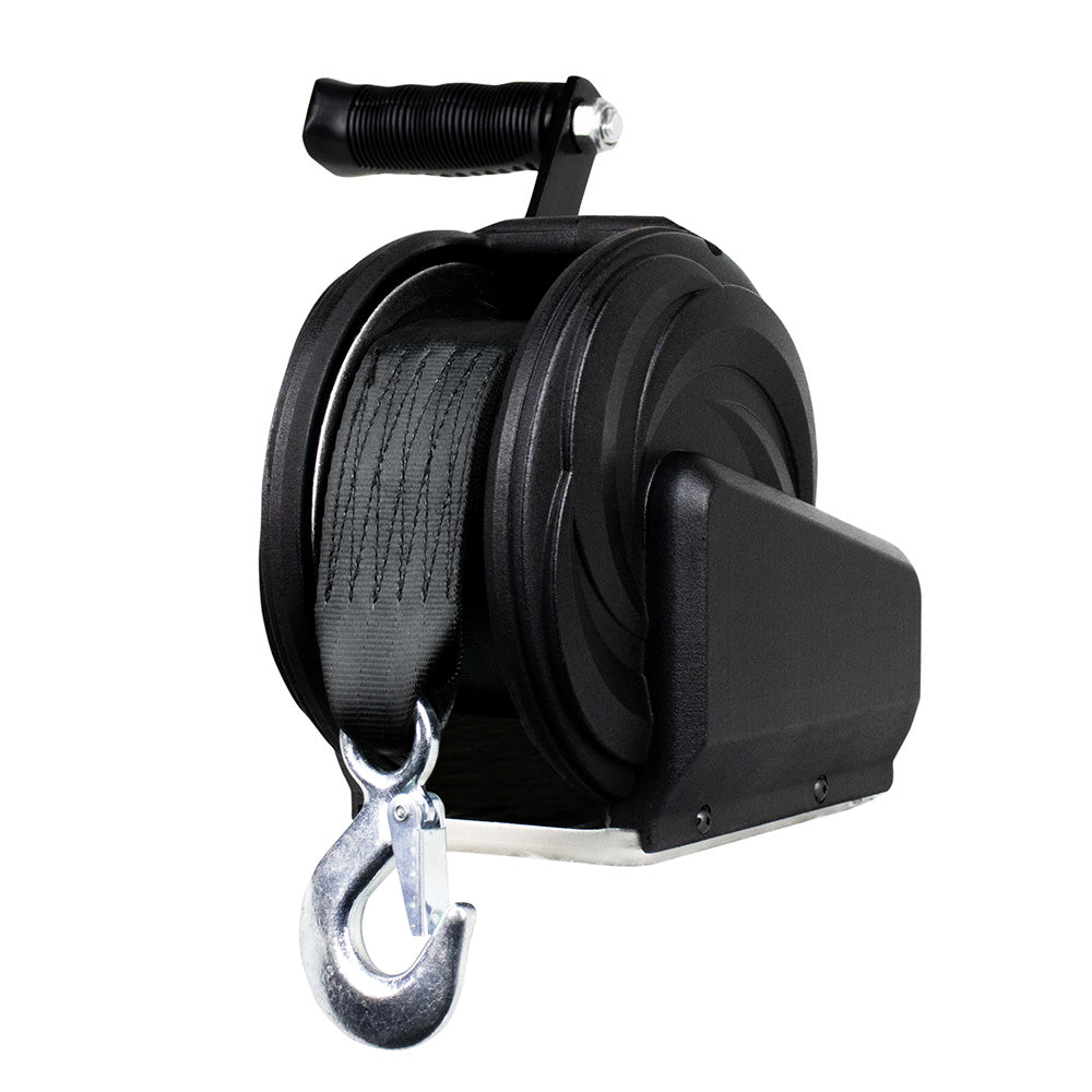 Powerwinch Select Series Winch 1,200lb, 8" Crank Arm - Carbon Black