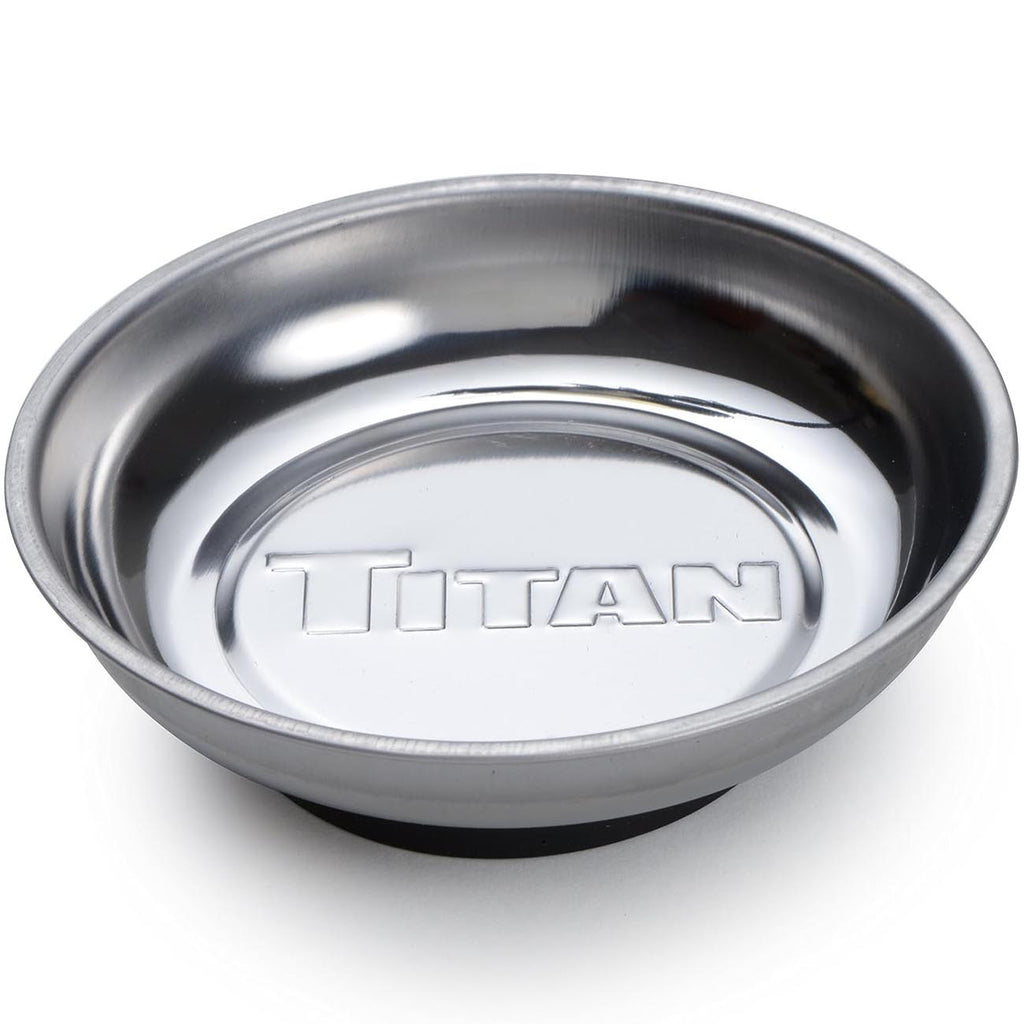 Titan 4-1/4" Round Magnetic Parts Tray