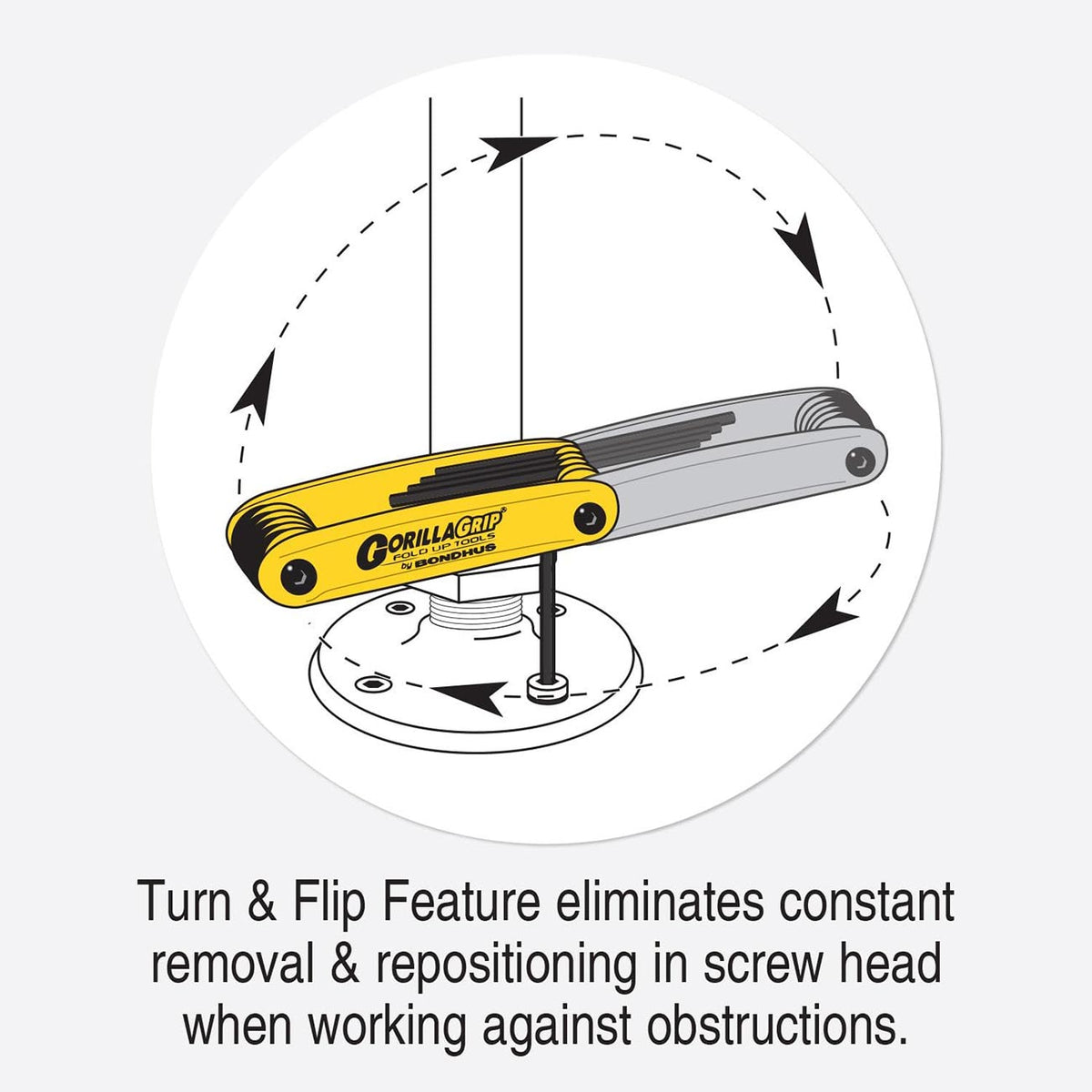 Bondhus Foldup Tool Double Pack: SAE/Metric Hex (16 Tips)