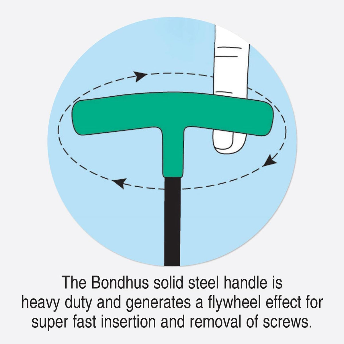 Bondhus Balldriver SAE HEX Long T-Handle Wrenches 3/32" to 3/8" (10 Piece)