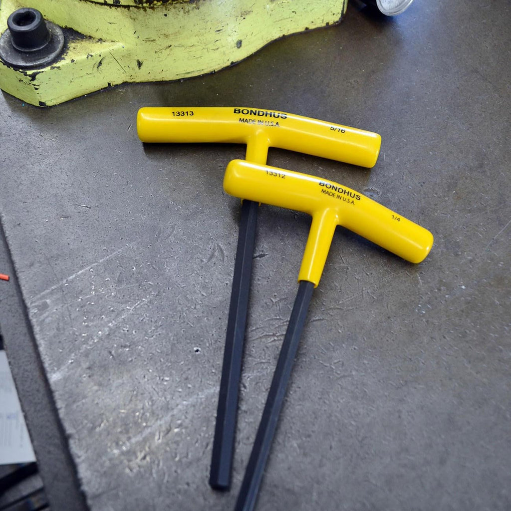 Bondhus Balldriver SAE HEX Long T-Handle Wrenches 3/32" to 3/8" (10 Piece)