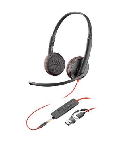 BLACKWIRE 3225 STEREO USB C/A