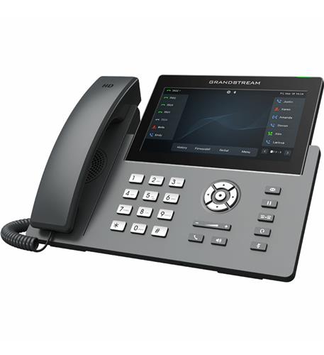 12 Lines, 6 SIP Accounts, 7in touch scrn