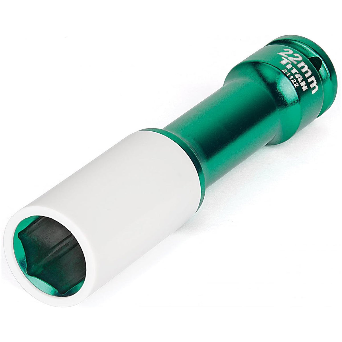 Titan 1/2" Impact Drive x 22mm Non-Maring Extra-Long Lug Nut Socket