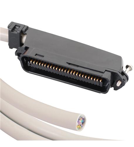 25-PR CABLE ASSEMBLY, M-BLUNT,90deg,10'