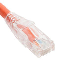 PATCH CORD CAT6 CLEAR BOOT 3' ORANGE