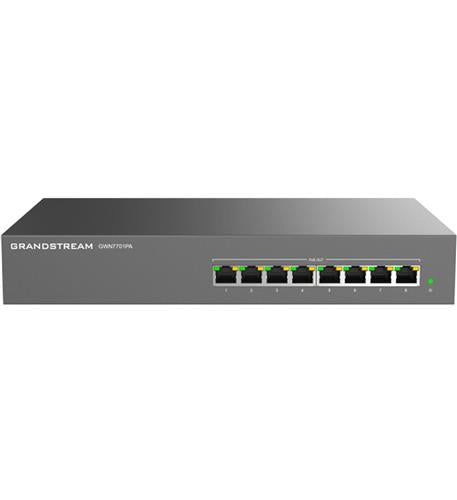 Unmanaged Switch, 8 x GigE POE Ports