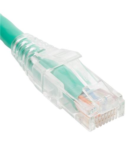 PATCH CORD CAT6 CLEAR BOOT3' GREEN
