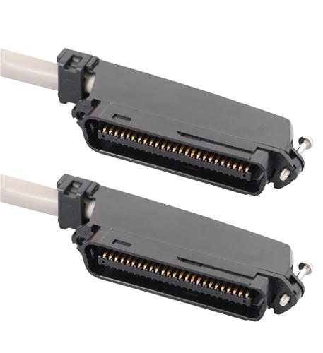 25-PAIR CABLE ASSEMBLY, M-M, 90deg, 5'