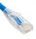 PATCH CORD, CAT5e, CLEAR BOOT, 10' BLUE