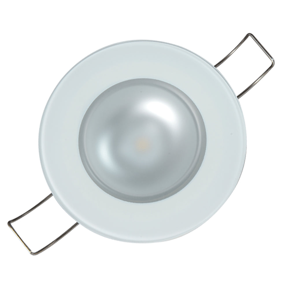 Lumitec Mirage - Flush Mount Down Light - Glass Finish/No Bezel - 4-Color Red/Blue/Purple Non Dimming w/White Dimming [113190]