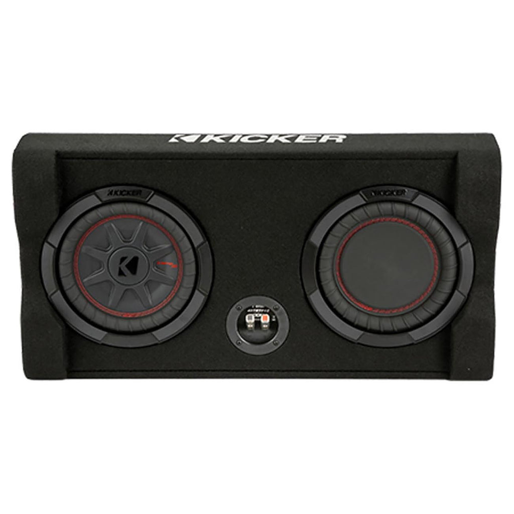 Kicker 8" Thin Down Firing Subwoofer and Passive Radiator Enclosure