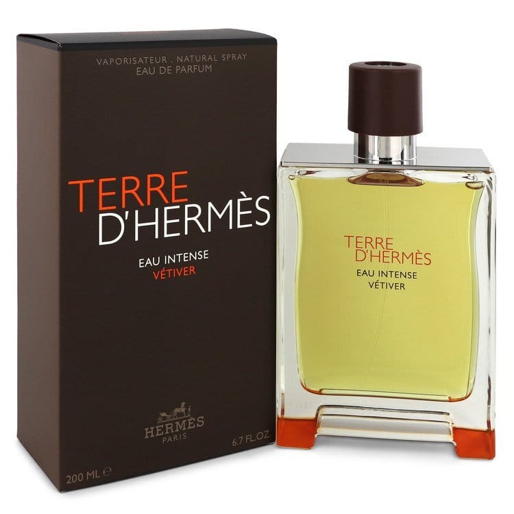Terre D'hermes Eau Intense Vetiver by Hermes Eau De Parfum Spray 6.8 oz (Men)