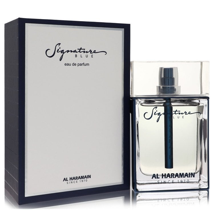 Al Haramain Signature Blue by Al Haramain Eau De Parfum Spray 3.3 oz (Men)