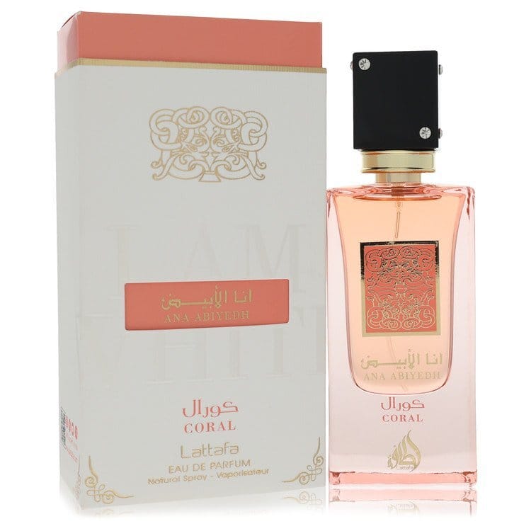 Ana Abiyed Coral by Lattafa Eau De Parfum Spray (Unisex) 2 oz (Men)