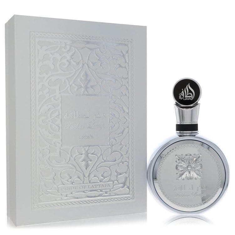 Lattafa Fakhar Platin by Lattafa Eau De Parfum Spray (Unisex) 3.4 oz (Men)