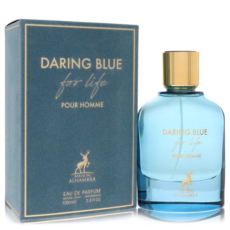 Maison Alhambra Daring Blue For Life by Maison Alhambra Eau De Parfum Spray 3.4 oz (Men)