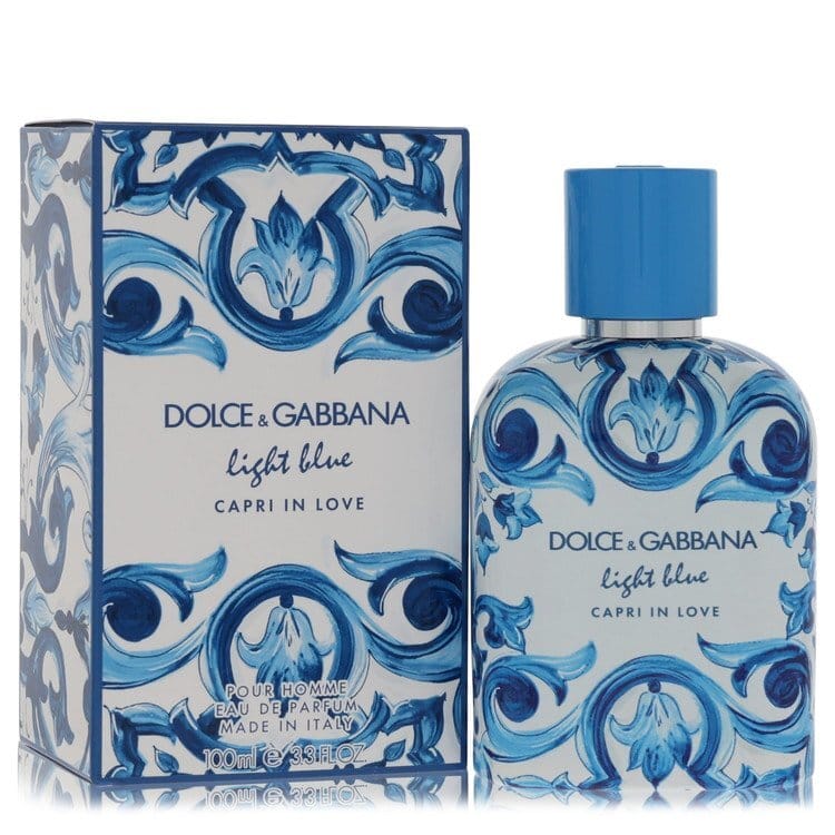 Light Blue Capri in Love by Dolce & Gabbana Eau De Parfum Refillable Spray 3.3 oz (Men)