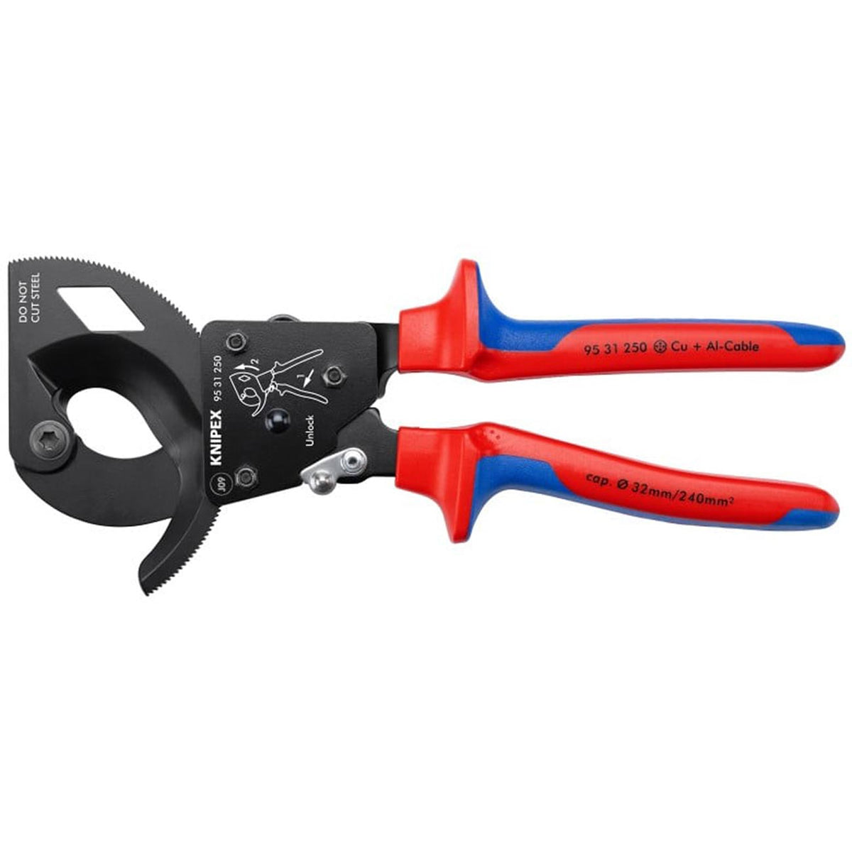 Knipex Ratcheting Cable Cutters (10")