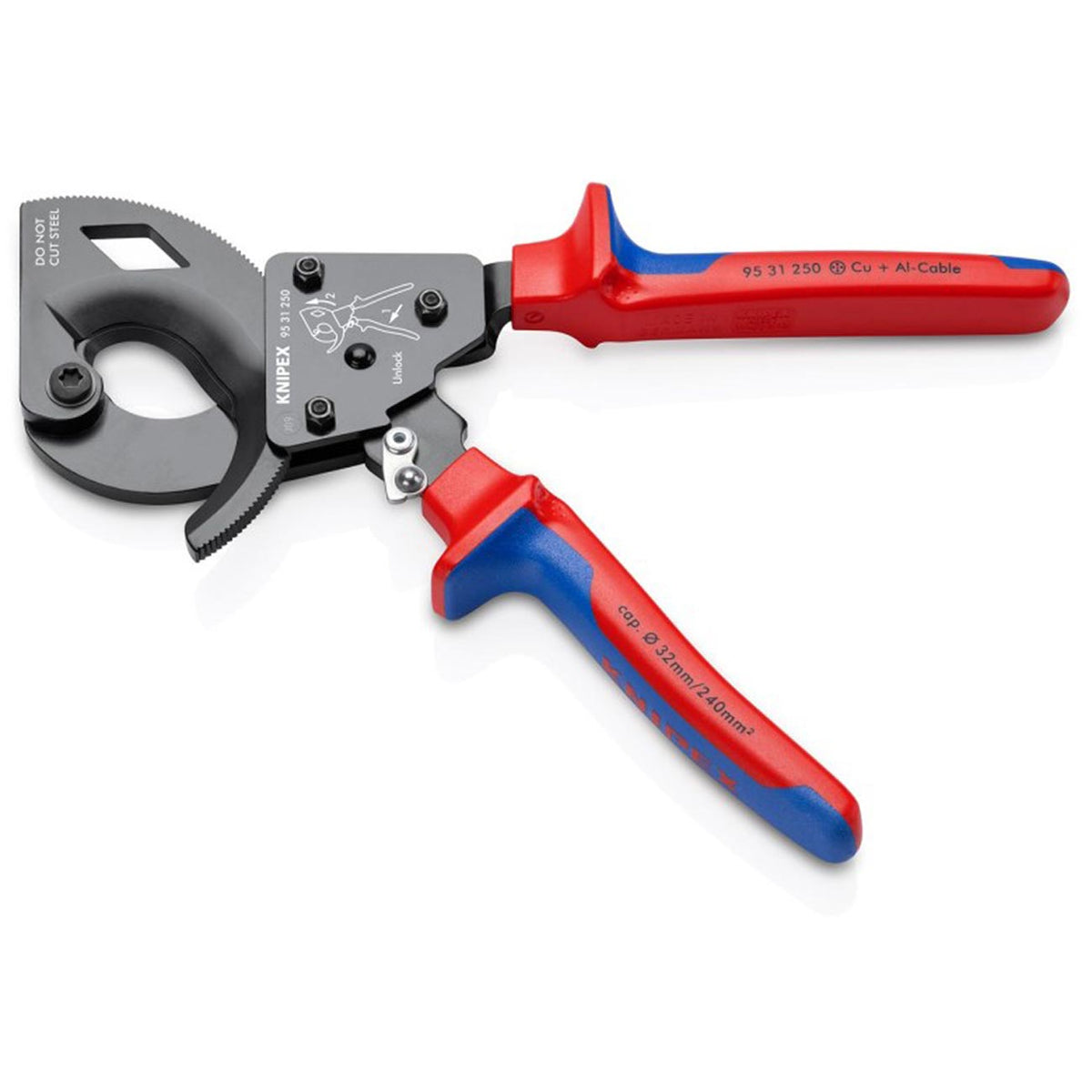 Knipex Ratcheting Cable Cutters (10")