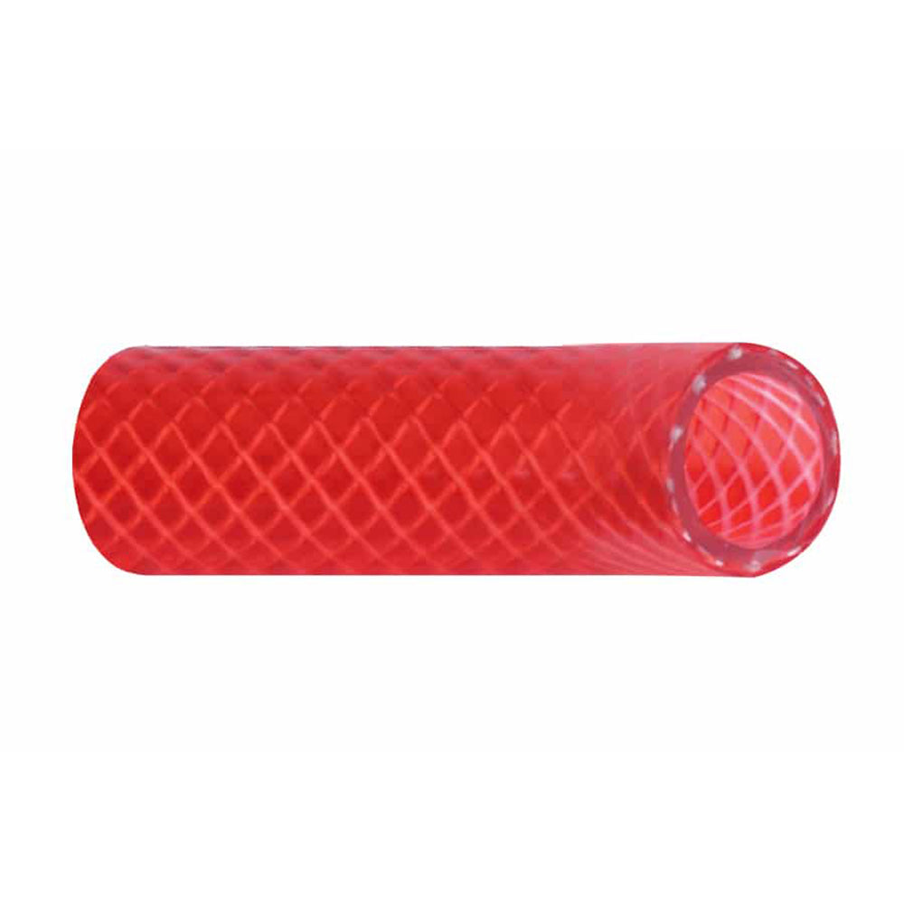 Trident Marine 5/8" Reinforced PVC (FDA) Hot Water Feed Line Hose - Drinking Water Safe - Translucent Red - Sold by the Foot [166-0586-FT]