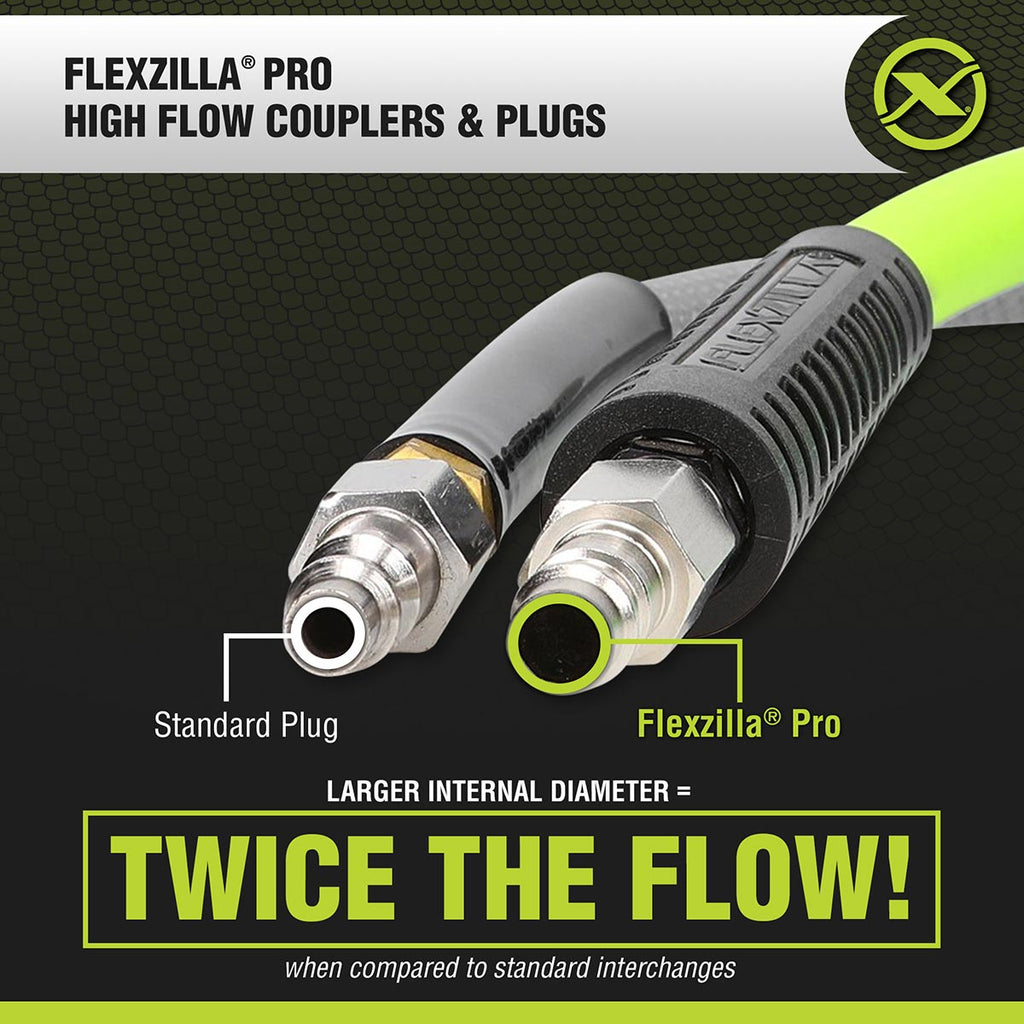Flexzilla Pro High Flow Coupler & Plug Kit 3/8" NPT (7-Piece)