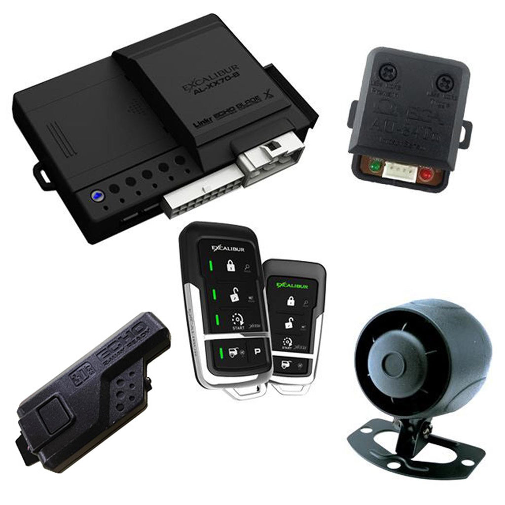 Excalibur 2-Way Car Alarm System with Remote Start - 3000 Foot Range