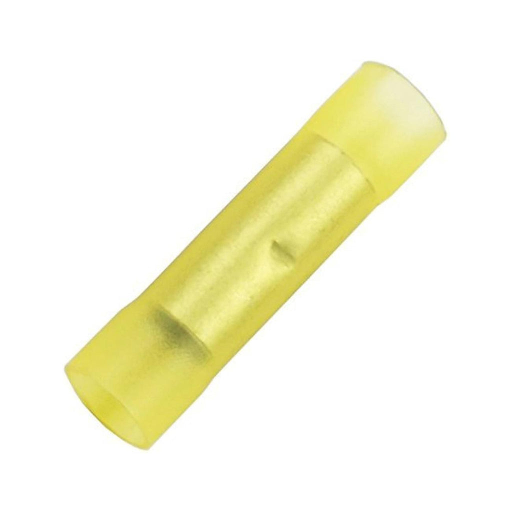 Xscorpion 4 Gauge Nylon Butt Splice Connectors - Yellow (15-Pack)