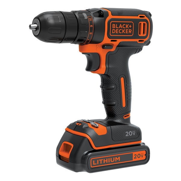 BLACK+DECKER(TM) 20V SNGL SPD DRILL/DRIVER