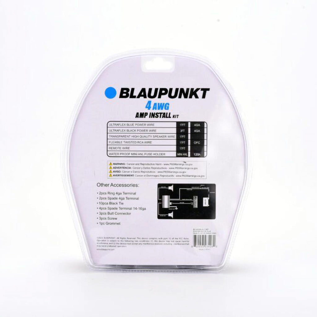 Blaupunkt 4 Gauge Amplifier Kit with CCA Cables