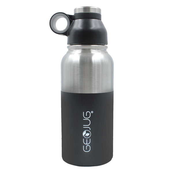 BRENTWOOD(R) GEOJUG 32OZ VACUUM BTTLE BLK
