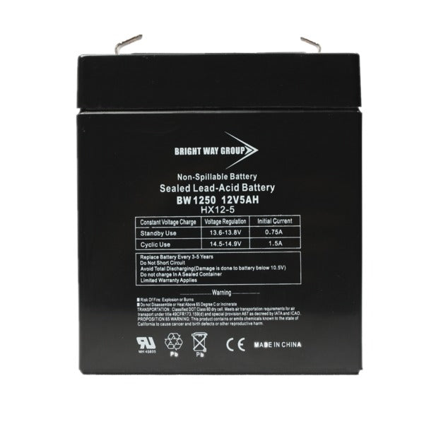 BRIGHT WAY GROUP(R) 12V 5A SLD LD ACD BAT