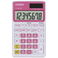 CASIO(R) PINK SOLAR WALLET CALC
