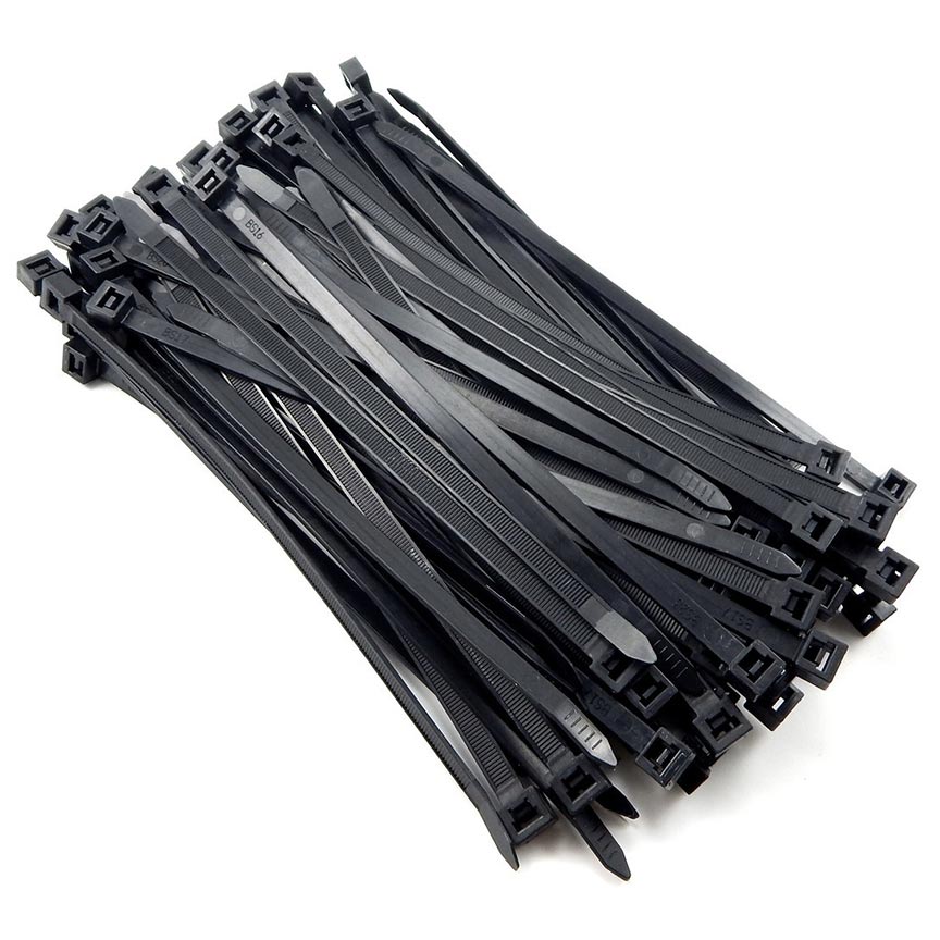 Nippon Nylon Wire Ties 6″ - Black (100 count)
