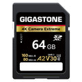 GIGASTONE(R) 64GB SD CARD 4K CAM EXTR