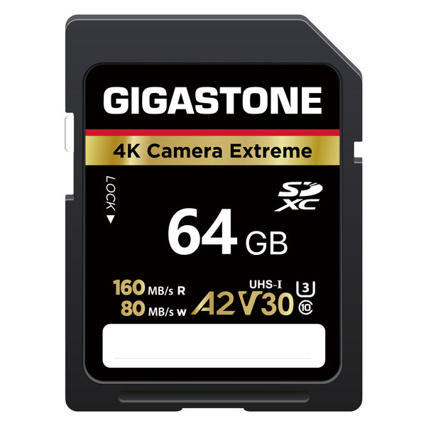GIGASTONE(R) 64GB SD CARD 4K CAM EXTR