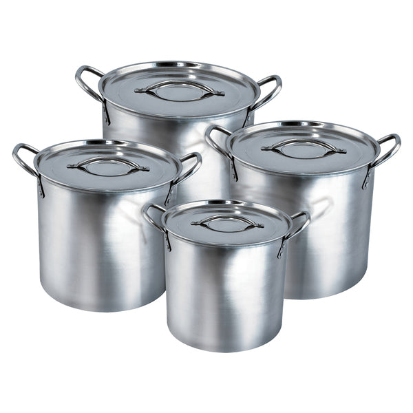 EUROHOME 4PC SS STOCK POT SETS