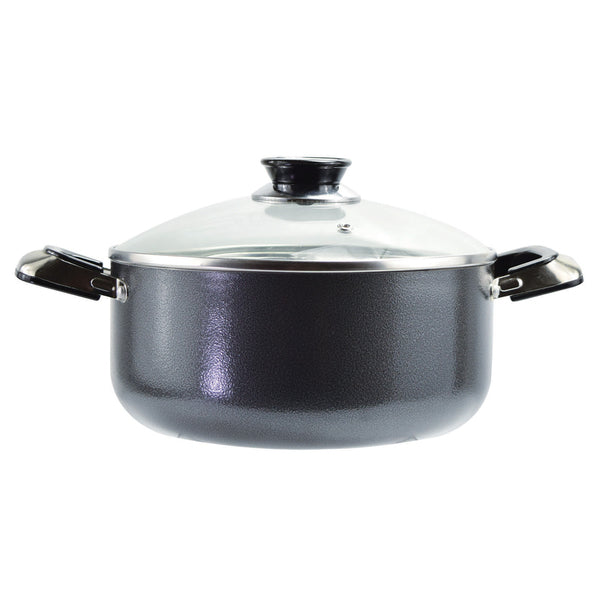 EUROHOME 5QT STOCK POT W/GLASS LID