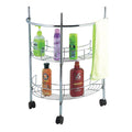 EUROHOME BATH CHRM BSN RK W/WHLS