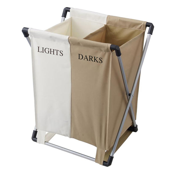 EUROHOME DBL LAUNDRY BIN LTS/DRKS