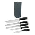 EUROHOME 6PC SS KNIFE SET W/HOLDR