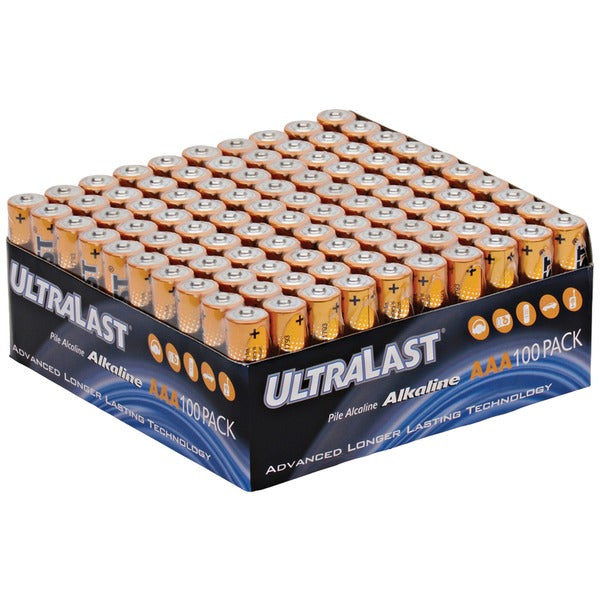 ULTRALAST(R) 100PK 1.5V AAA BATT