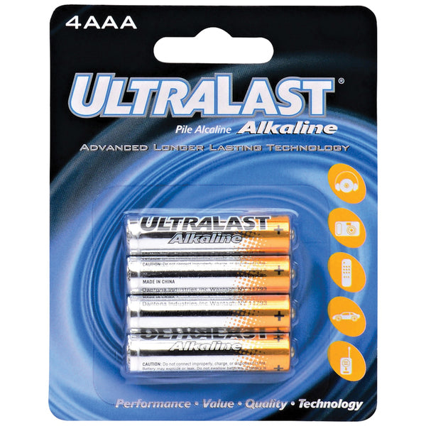 ULTRALAST(R) 4PK CARDED AAA BATT