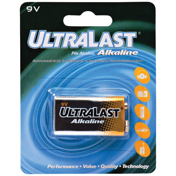 ULTRALAST(R) 9V CARDED BATTERY