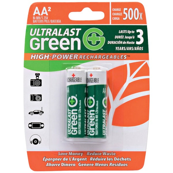ULTRALAST(R) 2PK NIMH CARDED AA BATT
