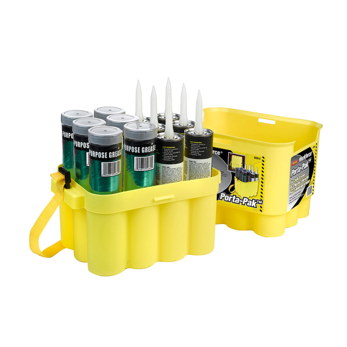 Workforce Porta Pak 12 Pack Grease and Caulk Tube Storage Box